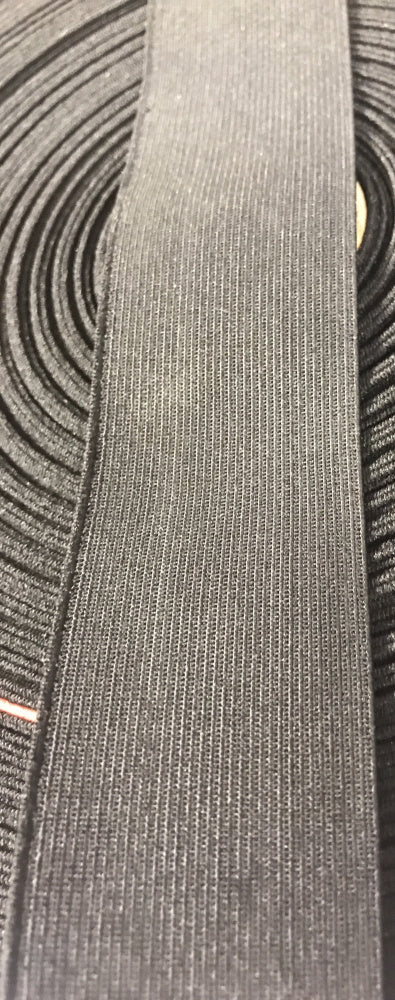 Flatstrikk, 40mm svart.