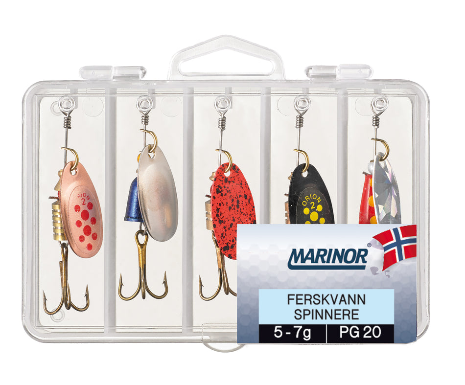 Ferskvann spinnere 5pk