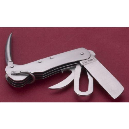 Riggekniv rustfritt stål m/6 funksjoner